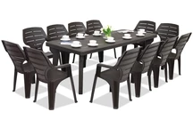 Gartenmöbel Bergen / Marne für 12 Personen Bica braun