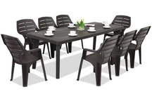 Gartenmöbel Bergen / Marne für 8 Personen Bica braun