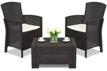 Lido Terrace 2 Poly Rattan Set braun Bica