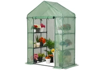 Mini-Gartengewächshaus 1,4 x 0,7 x 2 m Garden Point grün