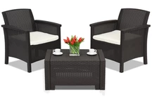 Polrattan-Set Venezia Terrace 2 braun Bica