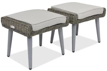 Polyrattan Sitzkissen für die Terrasse Bilbao Garden Point grau - 2 Stück