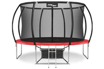 Premium-Gartentrampolin mit Netz im Inneren 366 cm Jump Hero 12FT rot