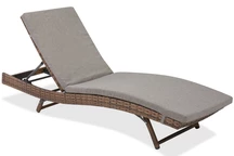 Rattan Gartenliege Bermuda Garden Point braun