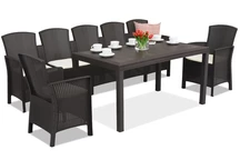 Rattanmöbel-Set Lido Apetito Max 7 braun Bica