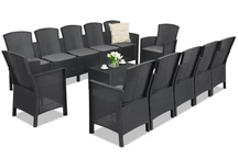 Rattanmöbel Set Lido Coffee Max 12 Anthrazit Bica