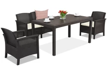 Rattanmöbel Venezia Apetito 4 braun Bica