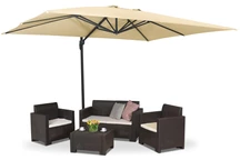 Sonnenschirm Siena 3x4m beige Garden Point
