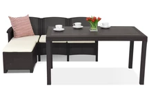 Technrattan Loungemöbel Set Venezia Relax Corner 4 Bica braun