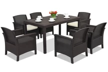 Technrattan Tafelservice Venezia Premium 6 Bica braun