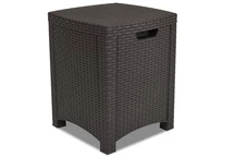 Technrattan Tisch Lido Storage braun Bica