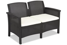 Venezia 2 Sofa aus technischem Rattan für zwei Personen, braun Bica