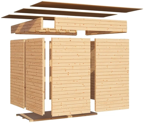 Gartenhaus aus Holz Horten 238 x 180 cm