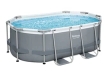 Gestellpool mit Pumpe, Deckel und Leiter Power Steel 305 x 200 x 84 cm Bestway 5614A