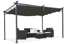 Graue Terrassenpergola La Palma 3x4 Garden Point