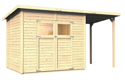 mit Carport 386x180 cm