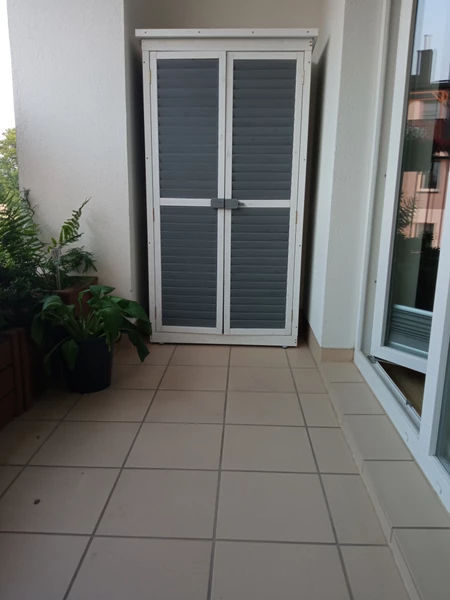 Garden Point Gartenschrank aus Holz Fingal grau Garden Point