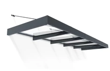 Aluminium-Torvordach Sophia XL 1,4 x 4,7 m Palram - Canopia anthrazit