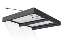 Aluminium-Torvordach Sophia XL 1,4 x 1,9 m Palram - Canopia anthrazit
