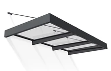 Aluminium-Torvordach Sophia XL 1,4 x 2,9 m Palram - Canopia anthrazit