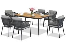 Aluminiummöbel Padva/Almada für 6 Personen Garden Point