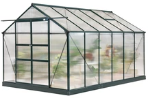 Azalia Aluminium-Gewächshaus 2,5 x 3,7m CoverTech grün
