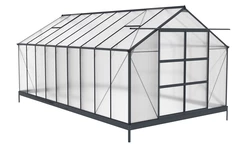 Azalia Aluminium-Gewächshaus 3,1 x 5,5m CoverTech anthrazit