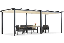 Barbados Terrasse Pergola 3x6 m Garden Point beige