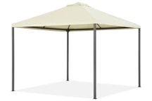 Beigefarbener Gartenpavillon Madrid 3 x 3m Garden Point