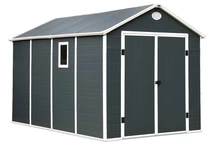 Bergen Kunststoffgerätehaus 2,4 x 3,6 m CoverTech anthrazit