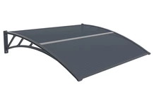 Vordach über Tür Tiset 120 x 150cm CoverTech anthrazit