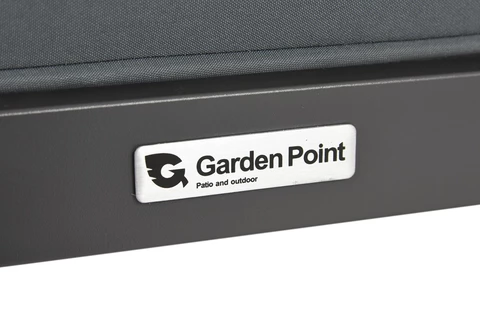 Garden Point großes Eckmöbelset Porto Corner 8 anthrazit