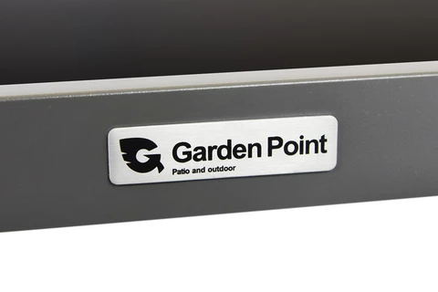 Garden Point großes Eckmöbelset Porto Corner 8 anthrazit