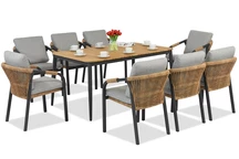 Messina/Padva Aluminiummöbel für 8 Personen Garden Point