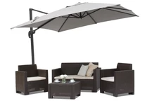 Siena 2.5x2.5m anthrazitfarbener Gartenschirm Garden Point
