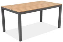 Zakintos anthrazitfarbener Aluminiumtisch Garden Point