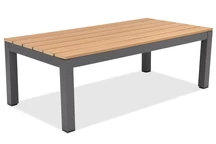 Zakintos anthrazitfarbener Aluminium Couchtisch Garden Point