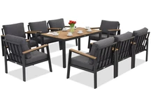 Zakintos Premium 8 anthrazit Garden Point Aluminium Gartenmöbel