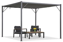 Anthrazit Malaga 3x3m Garden Point Terrassenpergola