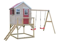 Holzplattformhaus mit 2 Schaukeln Antek VII