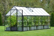 Großes Polycarbonat-Gartengewächshaus Bergenia 1,8 x 4,8 m CoverTech