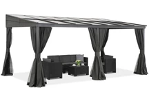Aluminium-Terrassenüberdachung 3 x 5 m Tarragona Premium Garden Point Anthrazit