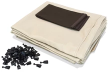 Cremefarbene Vorhänge für den Pavillon Valencia 3x4 m Garden Point