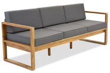 Dreisitziges Sofa aus Akazienholz von Maskat Garden Point