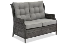 Garden Point anthrazit Zweisitzer-Sofa Malaga anthrazit technorattan