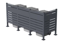 Gehäuse für 3 Abfallsammler 120l oder 240l Halen CoverTech anthrazit
