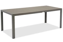 Großer Aluminium-Polyholz-Gartentisch 200 cm Verona Garden Point grau
