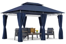 Marineblauer Ibiza 3x4m Garden Point Gartenpavillon