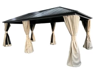 Metall-Pavillon Sardinia Premium 3x6 Garden Point beige