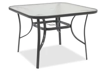 Modena quadratischer Tisch hellgrau Garden Point